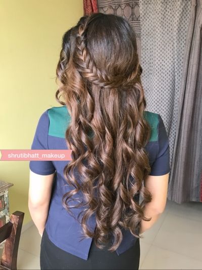 Face Designeiry Open Hairstyle, Open Hair, Bridesmaid Hairstyles, Braided Hairstyles, Long Hair, Braids, Hairstyles, Band, Hair