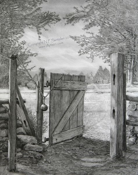 Landscape Pencil Drawings, Realism Artists, Pencil Art Drawings, Landscape Drawings, Charcoal Drawing, A Pencil, Drawing Lessons, Drawing Tips, A Drawing