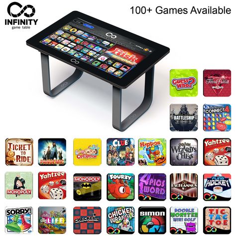 Arcade1Up Infinity Game Table The Infinity Game Table Modernizes Gameplay, Taking Play To The Next Level. Simple Onetime Set Up. A Massive, Ever Expanding Library Of Games, Activities, And Much More. This Is Game Night Reimagined. Want To Discover A New Game? Access It Instantly Through The Online Store. Ready To Take On An Opponent Somewhere Else In The World? Connect Your Table To Theirs, Remotely. Features: Tactile Feedback To Add Levels Of Immersion Hi-Resolution Screen That Adds Next-Level Electronic Game Table, Infinity Game Table, Adult Game Room, Arcade 1up, Infinity Table, Multi Game Table, Table Pc, Family Compound, Board Game Table