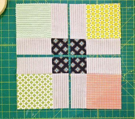 Quilting Ideas Patterns, Nine Patch Quilts, Disappearing 9 Patch, Disappearing Nine Patch, 9 Patch Quilt, Nine Patch Quilt, Patch Ideas, Cute Quilts, Quilting Blocks