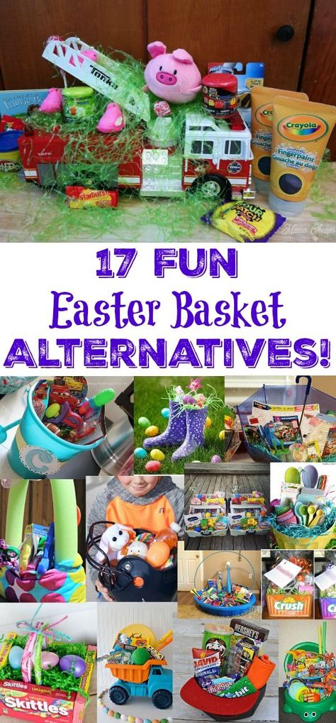 17 Fun Easter Basket alternatives!!!   https://www.mamacheaps.com/2018/03/fun-easter-basket-alternatives.html Easter Basket Alternatives, Food Alternatives, Easter Food Crafts, Fun Easter Baskets, Crockpot Ham, Easter Basket Ideas, Old Baskets, Easy Easter Decorations, Easter Basket Fillers