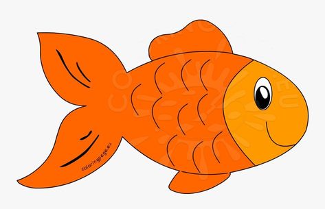 Fish Cartoon, Fish Clipart, Fish Drawing, Fish Coloring Page, Orange Fish, Cartoon Fish, Cartoon Clipart, Cartoon Flowers, Cute Fish