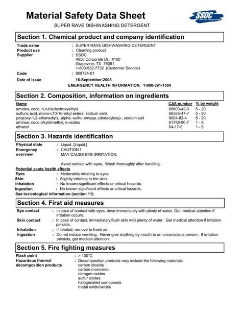 Material Safety Data Sheet Safety Data Sheets, Msds Safety, Detergent Product, Invoice Template Word, Machining Metal Projects, Small Business Organization, Chemical Industry, Dishwasher Detergent, Template Word