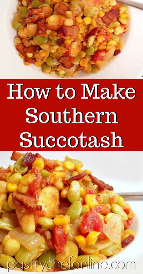 Using Canned Vegetables, Southern Sides Vegetables, Southern Succotash Recipe, Succotash Recipe Easy, Succotash Recipe Southern, Southern Vegetable Recipes, Succotash Recipes, Canned Vegetable Recipes, Southern Succotash