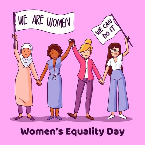 International Womens Day Poster, National Womens Day, Feminist Women, Social Emotional Activities, Womens Equality, Womens Month, Women Friendship, Day Illustration, Women Poster