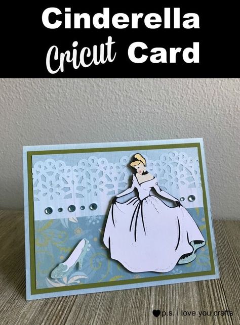 Use your Cricut to make a beautiful Cinderella Car… Cinderella Cricut, Cinderella Scrapbook, Birthday Card Cricut, Cards Handmade Birthday, Handmade Party Favors, Princess Card, Papercrafting Ideas, Cricut Disney, Disney Cards