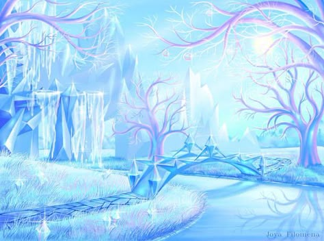 Frozen Scenery Disney, Bridge Wallpaper, Frozen Wallpaper, Anime Places, Fantasy Places, Art Landscapes, Fantasy Art Landscapes, 판타지 아트, Anime Scenery Wallpaper