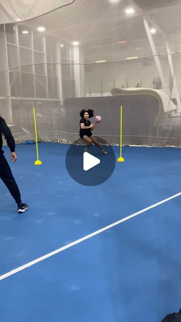 Solo Sessions | Netball on Instagram: "Here we are practicing effective change of direction on an angle. Players should practice taking an extra step past their defenders (the pole) to commit them one way, before receiving a quick pass on the change of direction.   🎥: @ellarbow_netball | @sasha_corbin   For more netball training inspo scroll down the page 💖  #solosessionsuk #solosessions #solosessionsnetball #netball #netballers #netballtraining #netballcoach #onetoone #netballdrills #netballskills #netballfamily #netballislife" Netball Passing Drills, Netball Drills Training, Netball Exercises, Netball Training, Netball Drills, Netball Coach, Passing Drills, Netball, The Change