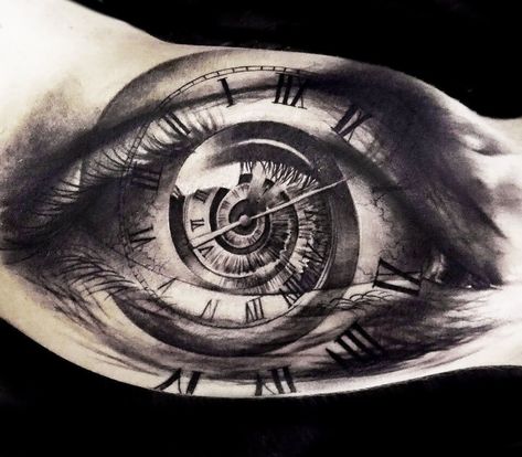 Time eye tattoo by Oscar Akermo | Photo 14800 Full Bicep Tattoo, Oscar Akermo, Bicep Tattoo Women, Inner Arm Tattoos, Inner Bicep Tattoo, Ancient Tattoo, Tattoo Trend, Tattoos For Women Half Sleeve, Bicep Tattoo