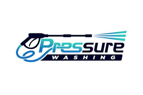 Pressure washing lettering logo pressure... | Premium Vector #Freepik #vector #power-washing #clean #clean-floor #floor-cleaner Pressure Washing Logo Design, Pressure Washing Business Logo, Car Washing Logo, Pressure Washer Logo, Powerwashing Logo, Power Washing Logo, Pressure Washing Logo, Logo Car Wash, Van Decals