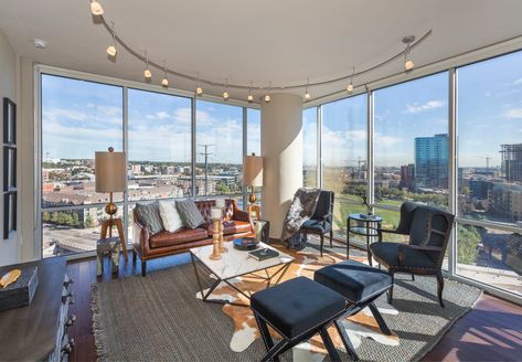 Luxury Apartments in Denver Colorado | The Confluence Denver Colorado Apartment, Colorado Apartment Aesthetic, Denver Houses, Living In Denver Colorado, Denver Colorado Apartments, Denver Apartments, Denver Restaurants With A View, Colorado Living, Apartment View