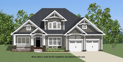 Rustic Home Plan Front of Home - 139D-0007 | House Plans and More Bedroom Design On A Budget, Budget House Plans, Bedroom Decor On A Budget, Bedroom Traditional, House Trim, Suburban House, House Plans And More, Traditional House Plan, Traditional House Plans