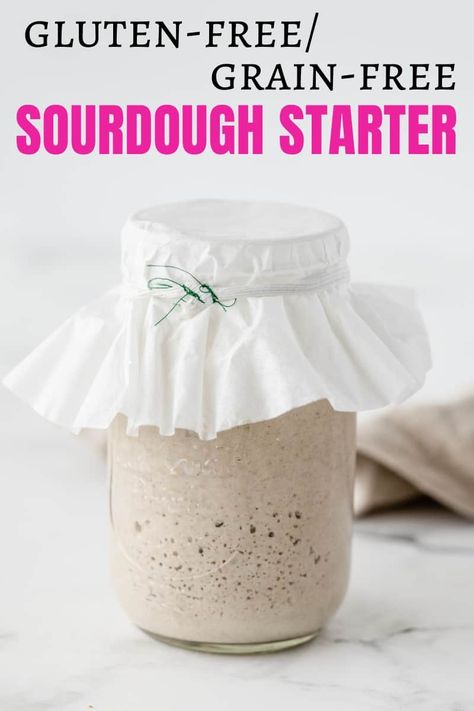 Grain Free Sourdough Starter, Grain Free Sourdough Bread, Keto Sourdough Starter Recipe, Keto Sourdough Bread Starter, Paleo Sourdough Bread, Keto Sourdough Starter, Keto Sourdough Bread, Gf Sourdough Starter, Grain Free Flour Blend