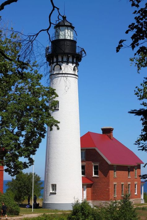 Grand Marais Michigan, Two Story Cabin, North Country Trail, Michigan Road Trip, Pictured Rocks National Lakeshore, Grand Marais, Scenic Road Trip, West Bay, Grand Marquis