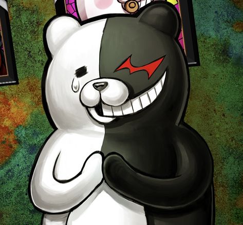 Danganronpa Bear, Monokuma Pfp, Monokuma Icon, Evil Teddy Bear, Danganronpa Monokuma, Disneyland Tickets, Animes To Watch, Trigger Happy Havoc, Nagito Komaeda