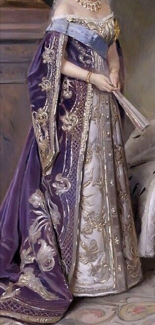 Purple Historical Dress, Russian Dress, Era Victoria, Gaun Abad Pertengahan, American Shoes, Targaryen Aesthetic, Old Fashion Dresses, Russian Style, Royal Dresses