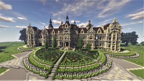 Mansion Minecraft, Minecraft Modern City, Interior Minecraft, Victorian Castle, Victorian Villa, Victorian Manor, Minecraft Mansion, Minecraft House Plans, Minecraft Castle