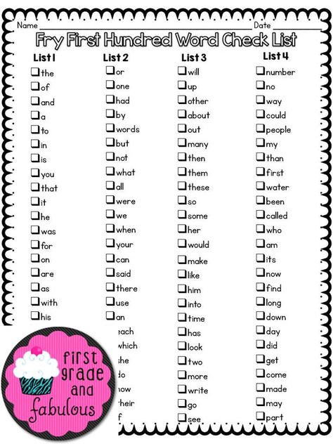 Classroom Writing Center, Fry Words List, Reading Intervention Activities, Learning Centers Preschool, First Grade Curriculum, Fry Words, Fry Sight Words, First Grade Sight Words, Sight Words List