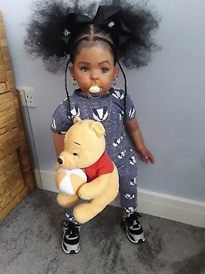 !... CUSTOM REBORN TODDLER "TIBBY"...! Reborn Babies Black, Babies Images, Real Looking Baby Dolls, African American Baby Dolls, Babies Black, Reborn Baby Boy Dolls, Reborn Toddler Girl, Life Like Baby Dolls, American Baby Doll