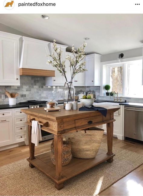 That island! Island Table Ideas, Kitchen Island Table Ideas, Innovative Kitchen Island, Kitchen Island Tables, Repurposed Kitchen Island, Reclaimed Kitchen Island, Island Tables, Reclaimed Kitchen, Repurposed Kitchen