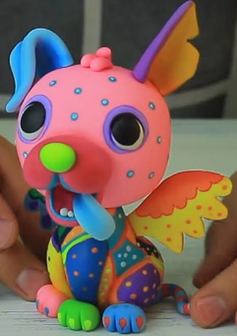 Clay Alebrije, Diy Alebrijes, Dia De Los Muertos Decorations Ideas, Art Carte, Animal Projects, Clay Art Projects, Cute Clay, Clay Dolls, Arte Popular