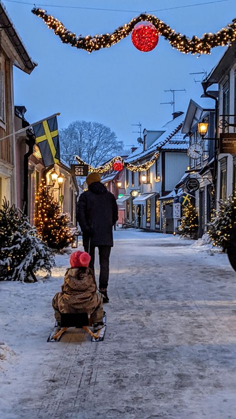 Lapland Finland Christmas Village, Christmas In Greenland, Sweden Christmas Aesthetic, Winter In Sweden Aesthetic, Christmas In Scandinavia, Christmas In Stockholm, Gothenburg Sweden Winter, Life In Sweden, Sweden In Winter