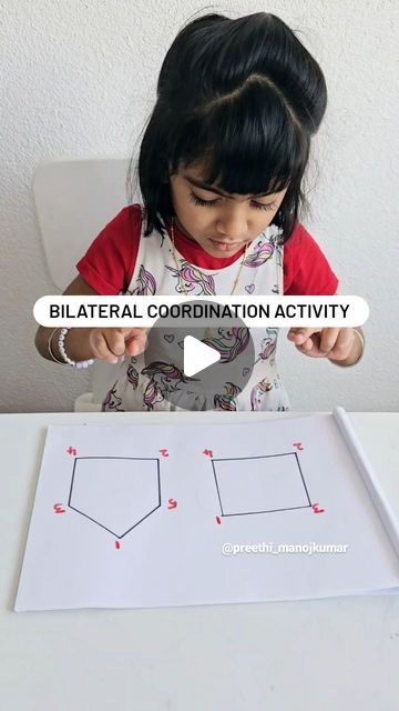 Logapreethi | Kids Activities on Instagram: "Bilateral Coordination Activity  Simple yet challenging bilateral coordination activity that needs concentration  Age - 4 +  Follow @preethi_manojkumar for more screen free play ideas   #kidsactivity#education#bilateral#bilateralseries#mindfulplay#usefultime#trylater#instareels#kidsactivityreels  [Bilateral coordination activity, preschooler, kids activities, kids game]" Visual Perception Activities Occupational Therapy, Bilateral Coordination Activities Kids, Concentration Activities, Play Therapy Activities, Coordination Activities, Bilateral Coordination, Occupational Therapy Activities, Baby Toys Diy, Toys Diy