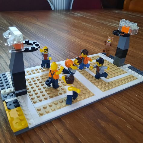 LEGO IDEAS - Build Your Favorite Sports Playing Field Lego Basketball, Lego Sports, Birthday Wrapping, Lego Creative, I Tried My Best, Basketball Game, Basketball Games, Lego Ideas, School Projects