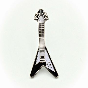 Music Themed Jewelry, Guitar Jewelry, Gibson Flying V, Guitar Pins, V Style, Flying V, Music Jewelry, Musician Gifts, Music Themed