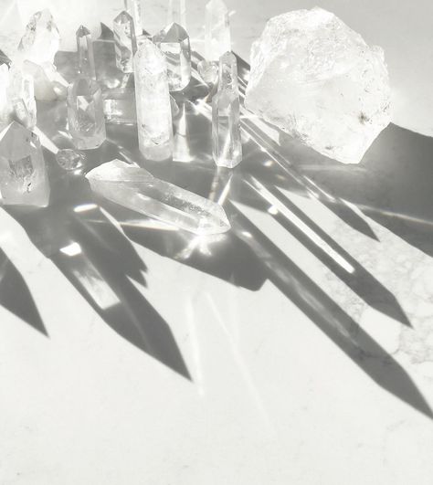 Clear Quartz Aesthetic, Quartz Aesthetic, Ghost Aesthetic, Crystal Aesthetic, Mood Images, White Witch, White Crystals, Rock Collection, White Quartz