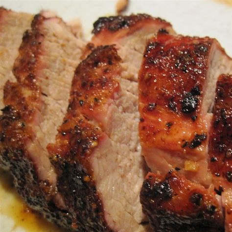 Pepper Jelly Pork | " I made this for a family holiday gathering, and it was quick, simple and well-received. The rub was great and the red pepper jelly was really what drew me to the recipe. " Grilled Pork Tenderloin Recipes, Pepper Jelly Recipes, Red Pepper Jelly, Grilled Pork Tenderloin, Senior Center, Pork Glaze, Tenderloin Recipes, Pepper Jelly, Pork Tenderloin Recipes