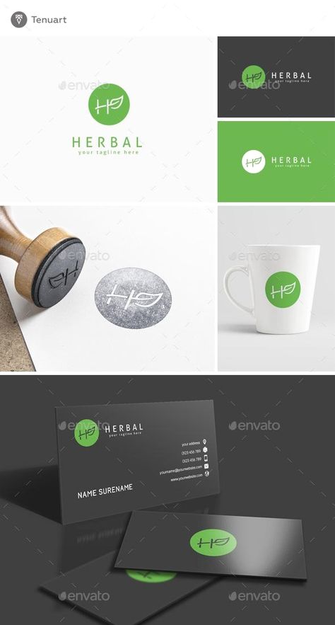 Herbal - Letter H logo Template for $35 - Envato #logo #graphics #LogoDesign #typography #GraphicDesign #graphic #GraphicRiver #graphics #BestDesignResources Herbal Logo Design, Flyer Design Business, Farm Branding, Two Letter Logo, Letter H Logo, Herbal Logo, Healthy Logo, Letters Logo, H Logo