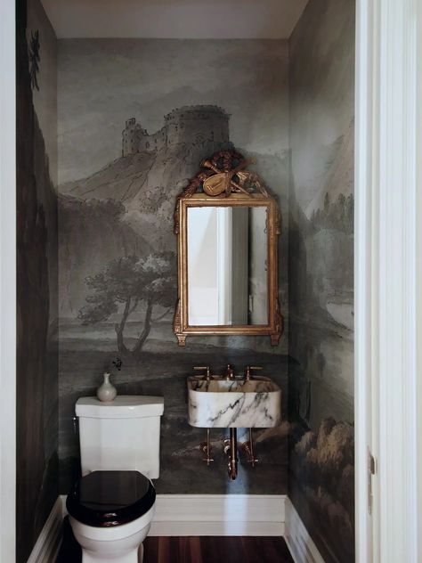 transitional modern blend by Crystal Sinclair Designs | 1stDibs Powder Room Refresh, Luxury Bathroom Design, Tiny Bath, Eclectic Bathroom, Room Refresh, New York Homes, Transitional Modern, Custom Kitchens, Interior Design Magazine