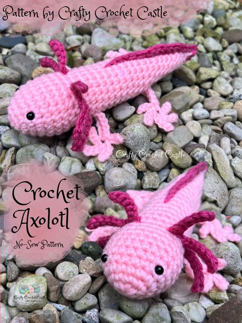 Crochet Axalotal, Minecraft Axolotl Crochet Pattern Free, Axalotal Crochet Pattern, Oxylottle Crochet, Axolotl Crochet Pattern Free No Sew, Free Crochet Axolotl Pattern, Amigurumi Axolotl Free Crochet, Crochet Axolotl Pattern Free Easy, No Sew Axolotl Crochet Pattern Free