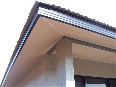 Roof Eaves, Roof Restoration, Roof Trim, Fascia Board, Corrugated Metal Roof, Drip Edge, Gypsum Board, Hip Roof, Door Makeover