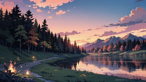 Wallpaper Backgrounds Aesthetic For Laptop Hd, Wallpapers Space Aesthetic, Painting Wallpaper For Laptop, Hd Landscape Wallpaper Laptop, Laptop Wallpaper Scenery, Background For Laptop Hd, Laptop Wallpaper Hd Anime, Laptop Nature Wallpaper, Laptop Wallpaper 1366x768