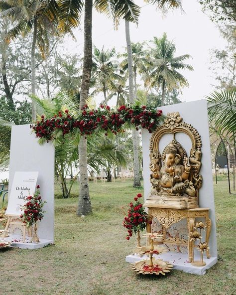 Discover the Beauty of South Indian Wedding Decorations: Our Top Picks! | WeddingBazaar Wedding Hall Entrance Decorations Indian, South Indian Wedding Backdrop, Wedding Entrance Decoration Indian, Wedding Pathway Decor, Indian Wedding Reception Decor, Wedding Entrance Table, Indian Wedding Deco, Outside Wedding Ceremonies, Wedding Walkway