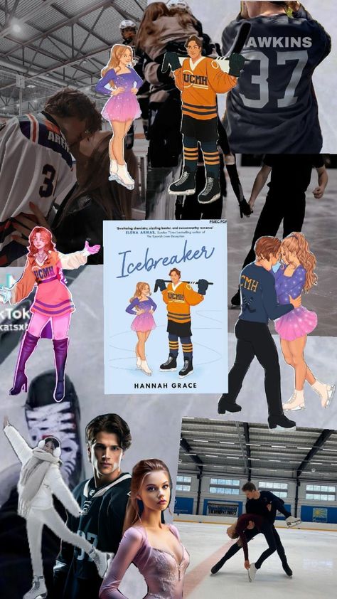 #icebreaker Robbie And Lola Icebreaker, Icebreaker Fanart Book, Icebreaker Fan Cast, Icebreaker Wallpaper, Ice Breaker Book Cover, Books Like Icebreaker, Icebreaker Hannah Grace Bookmark, Icebreaker Bookmark, Icebreaker Aesthetic