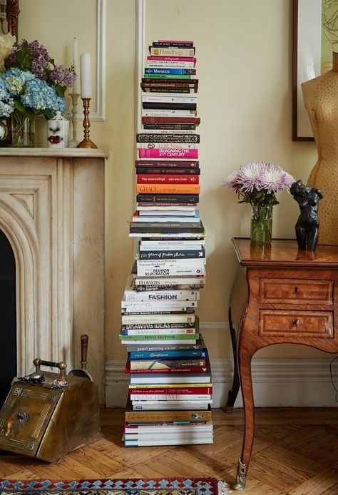 Beyond the Book | Hygge & West Home: Design for a Cozy Life | Book Stack | Upper East Side, NYC Upper East Side Nyc, Katie Rodgers, Apartment Needs, Cozy Life, West Home, Life Book, Contemporary Wallpaper, Book Stack, Stylish Living Room