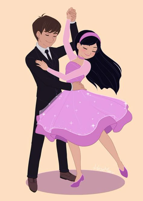 Incredibles Violet, Disney Prom, Disney Incredibles, Violet Parr, Incredibles 2, Dance Poster, Cartoon Girl Drawing, School Dance, Cute Couple Art