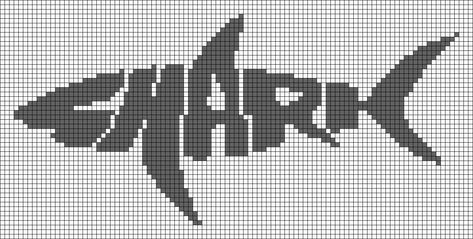 Shark Hyperfixation, Shark Tapestry Crochet, Shark Alpha Pattern, Whale Pixel Art, Fish Alpha Pattern, Ocean Pixel Art, Shark Pixel Art, Shark Cross Stitch Pattern, Shark Cross Stitch