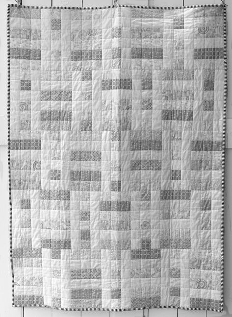 Gray Quilts, Grey Havens, Monochromatic Quilt, Laundry Hanging, Quilt Hanging, Low Volume Quilt, Neutral Quilt, Black And White Quilts, White Laundry