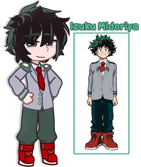 Gacha Club Ua Uniform, Deku Ua Uniform, Deku In Gacha Club, Ua Uniform Bnha Gacha, Mha Uniform Gacha Club, Gacha Club Izuku Midoriya, My Hero Academia Gacha Life, Gacha Club Mha Characters, Deku Gacha Life 2 Code