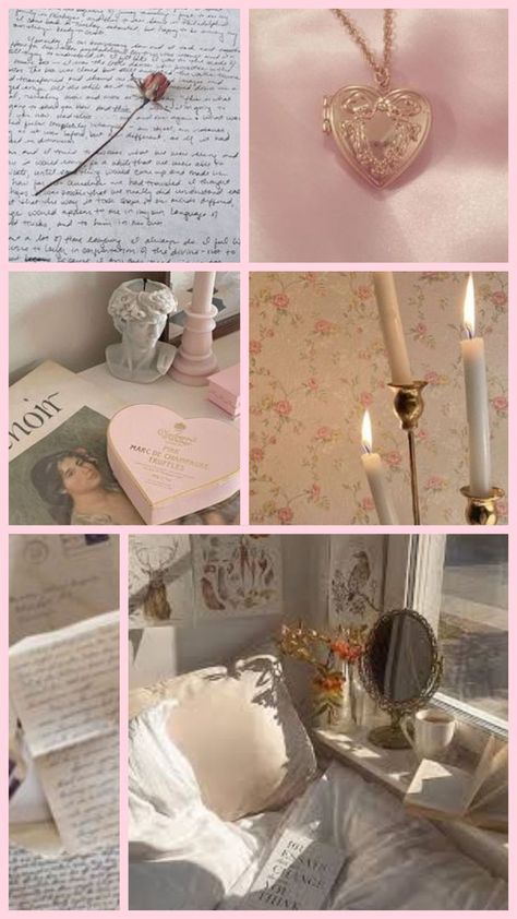 Romantic academia (Aesthetic board) Romantic Academia Aesthetic Outfit Pink, Renee Aesthetic, Libra Midheaven, Love Academia, Romantic Academia Aesthetic Outfit, Academia Outfits Aesthetic, Romantic Energy, Romantic Academia Aesthetic, Barbie Ballerina