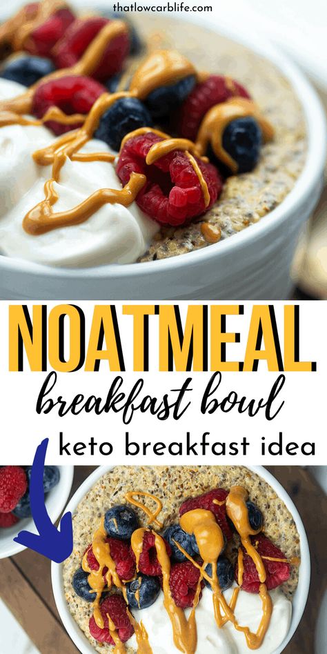 Noatmeal Keto, Healthy Easy Recipe, Low Carb Oatmeal, Keto Oatmeal, Diet Lunch, Keto Diet Breakfast, Keto Friendly Desserts, Diet Breakfast Recipes, Keto Ideas