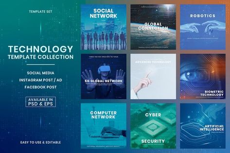 Technology Social Media Design, Technology Social Media Post, Technology Graphics, Technology Advertising, Tech Social Media, Post Linkedin, Technology Social Media, Technology Design Graphic, Fashion Web Design