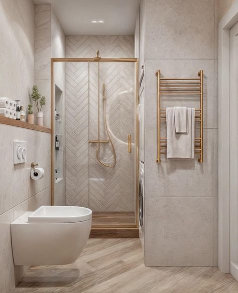 Ensuite Shower Room, Bilik Air, En Suite Shower Room, Small Bathroom Renovations, Bathroom Design Layout, Bathroom Redesign, Downstairs Bathroom, Bathroom Inspiration Decor, Small Bathroom Ideas