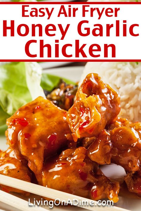 Air Fryer Chicken Breast Recipes, Air Fryer Honey Garlic Chicken, Chicken Fillet Recipes, Air Fryer Chicken Breast, Air Fryer Recipes Chicken Breast, Honey Chicken Recipe, Thighs Chicken, Recipes Oven, Easy Chicken Breast