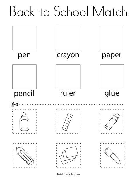 Classroom Objects Activities, School Supplies Activities For Kids, School Things Worksheet For Kids, My Classroom, Classroom Objects Worksheet, Bahasa Melayu, School Suplies, Tracing Worksheets Preschool, School Materials