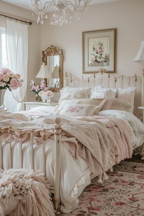 29 Chic Bedroom Ideas for a Stylish Sanctuary 6 Contemporary Chic Bedroom, Bungalow Bedroom, Shabby Chic Decor Bedroom, Sanctuary Bedroom, Shabby Chic Interiors, Eclectic Bedroom, Cottage Bedroom, Shabby Chic Bedroom, Shabby Chic Bedrooms